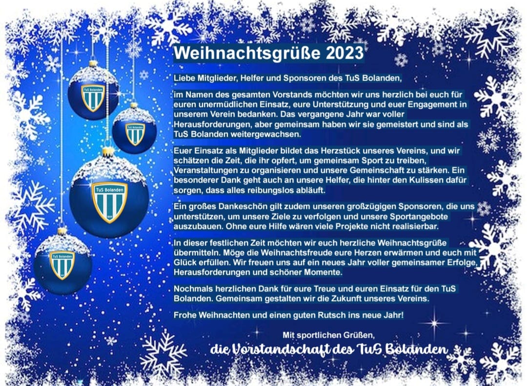 Weihnachtsgrusse 2023